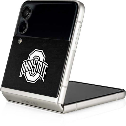 Ohio State University OSU Black Galaxy Z Flip4 5G Skin